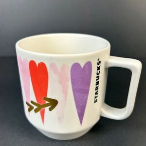 Starbucks Valentine's Day Hearts And Arrow Mug